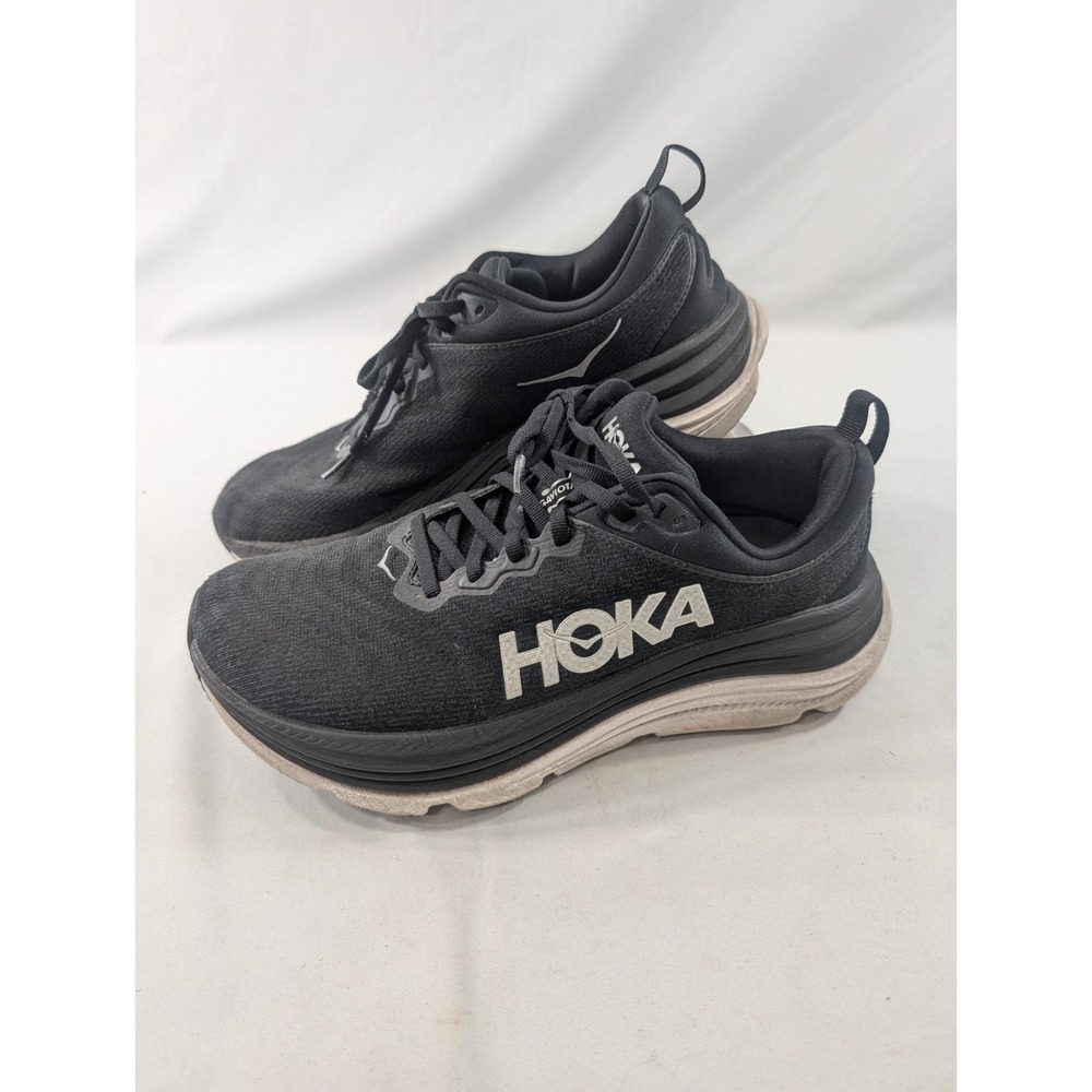 Hoka One One Gaviota 5 Shoes Mens 10 D Black Running Gym Run Sneaker